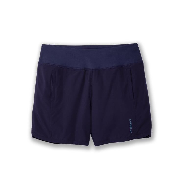 Brooks Womens Chaser 7 Running Shorts - Navy (302519-JMD)